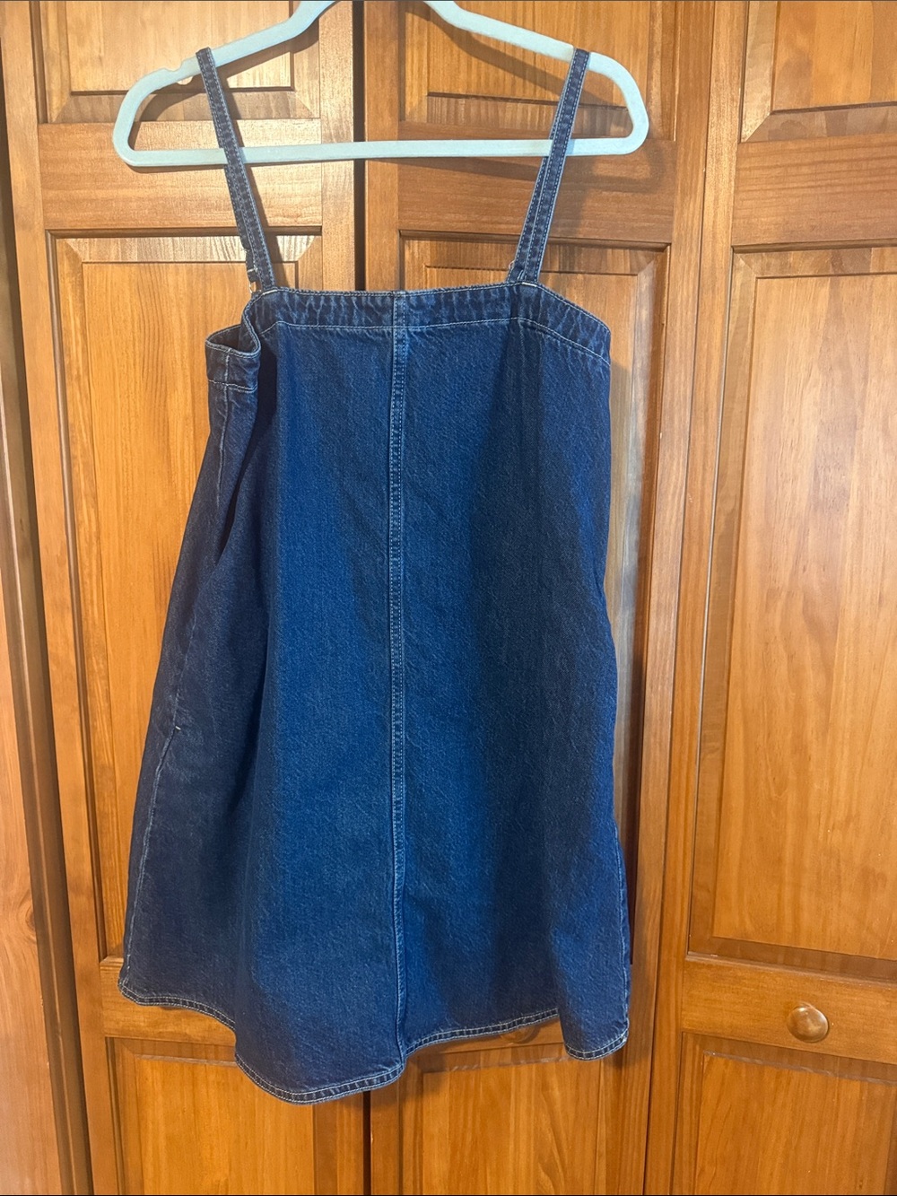 Madewell Denim A-Line Mini Dress in Bright Rinse Wash
